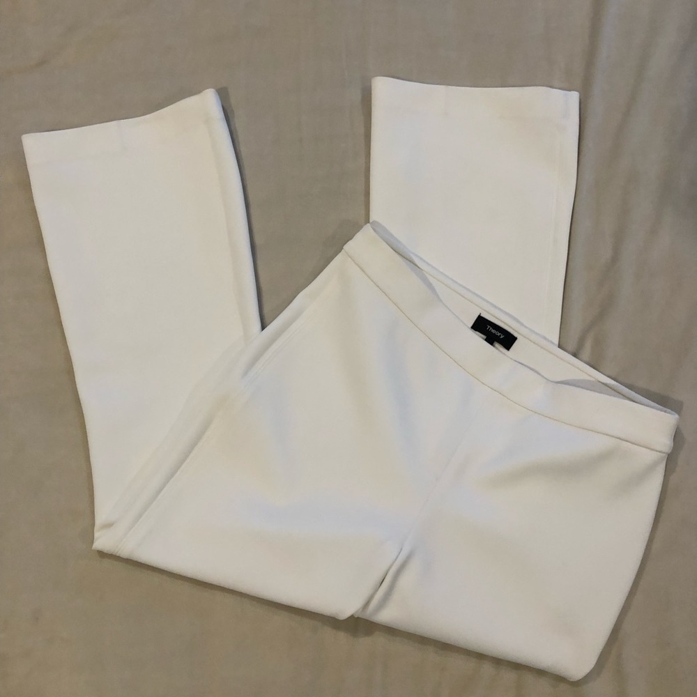 Theory Rabeanie Cropped Flare Mod Knit Trousers